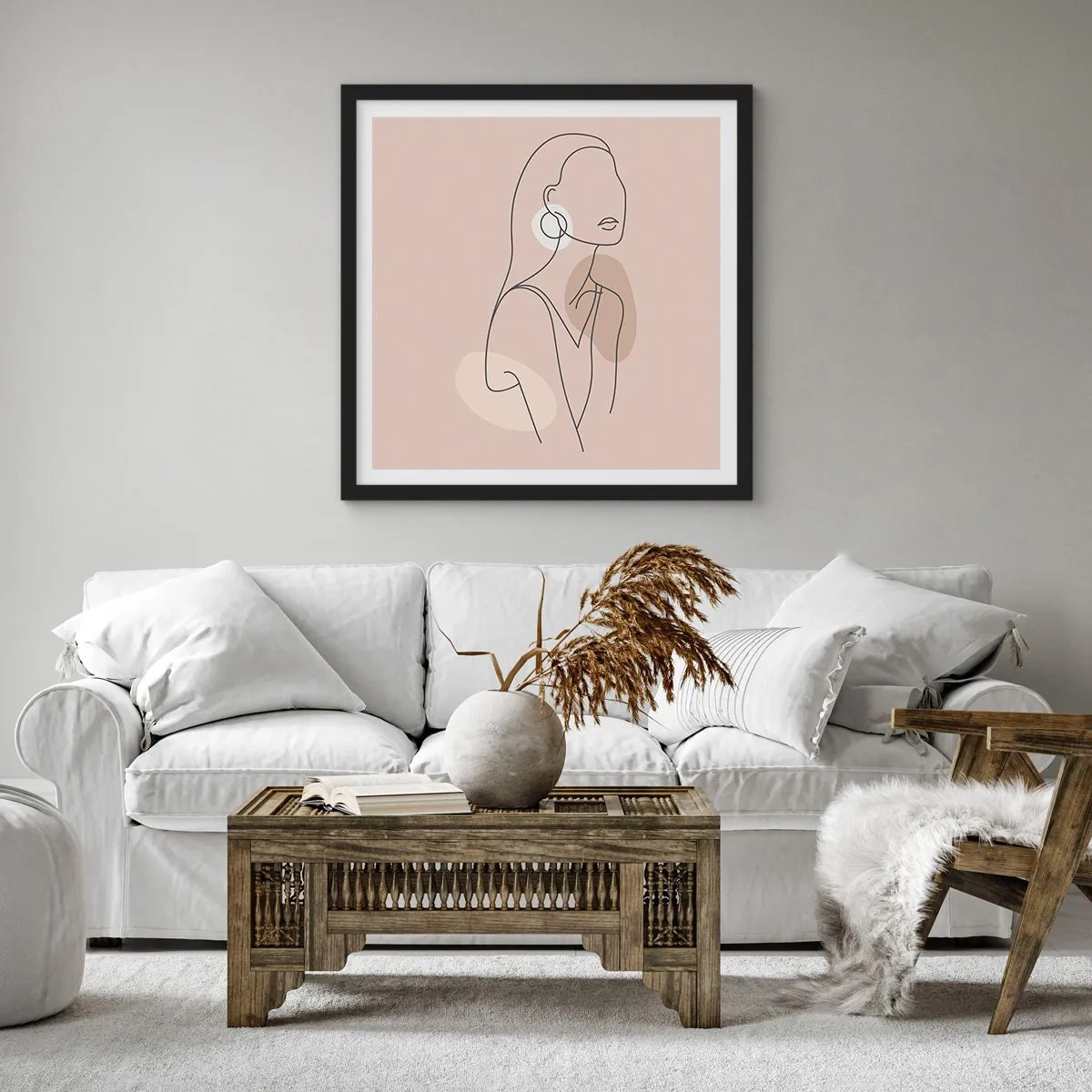 Plakat w czarnej ramie - Ikona dziewczęcości - 30x30 cm