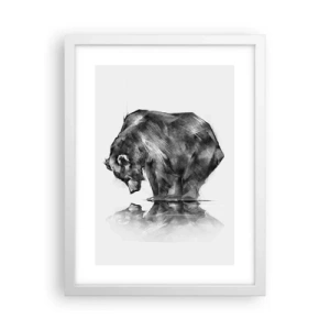 Plakat w białej ramie - Miło zobaczyć się z kimś bliskim - 30x40 cm