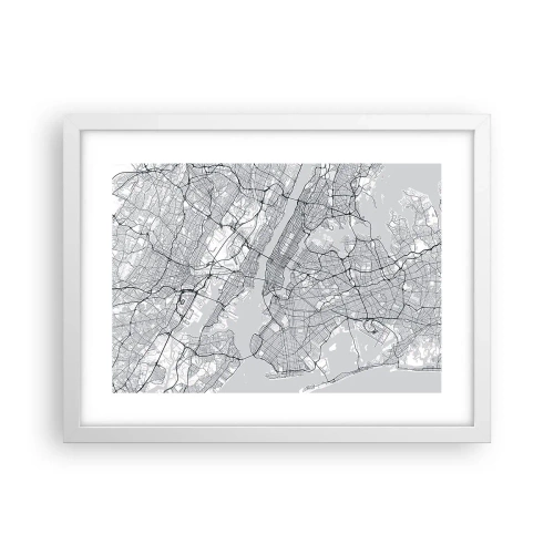 Plakat w białej ramie - Anatomia metropolii - 40x30 cm