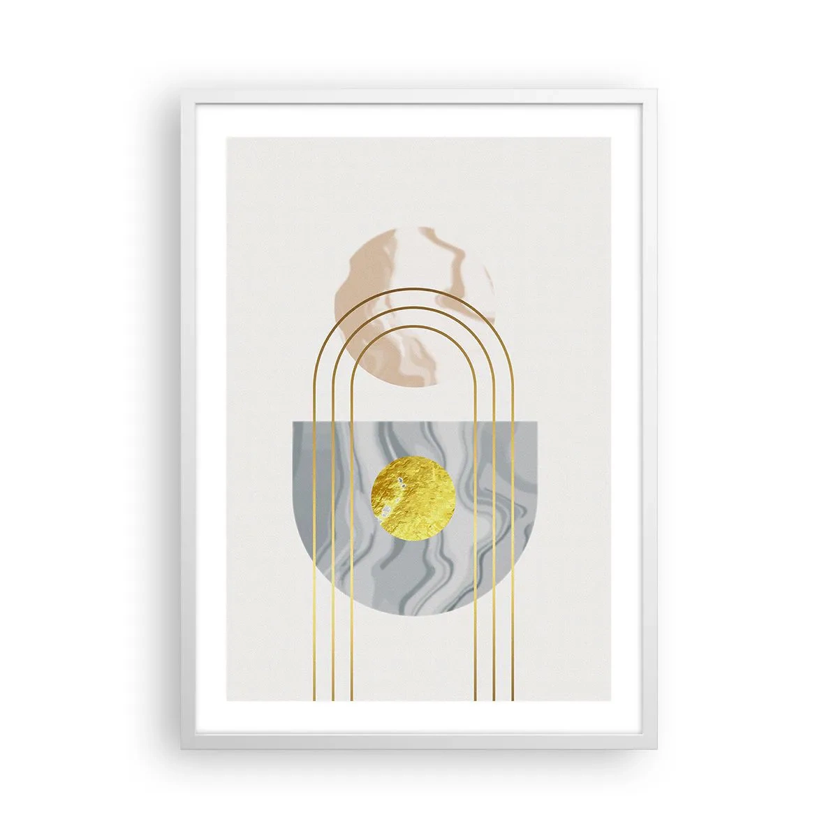 Plakat w białej ramie - Jasność i blask - 50x70 cm