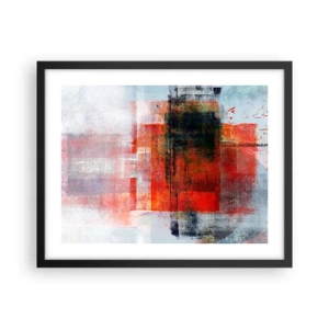 Plakat w czarnej ramie - Kompozycja rozżarzona - 50x40 cm