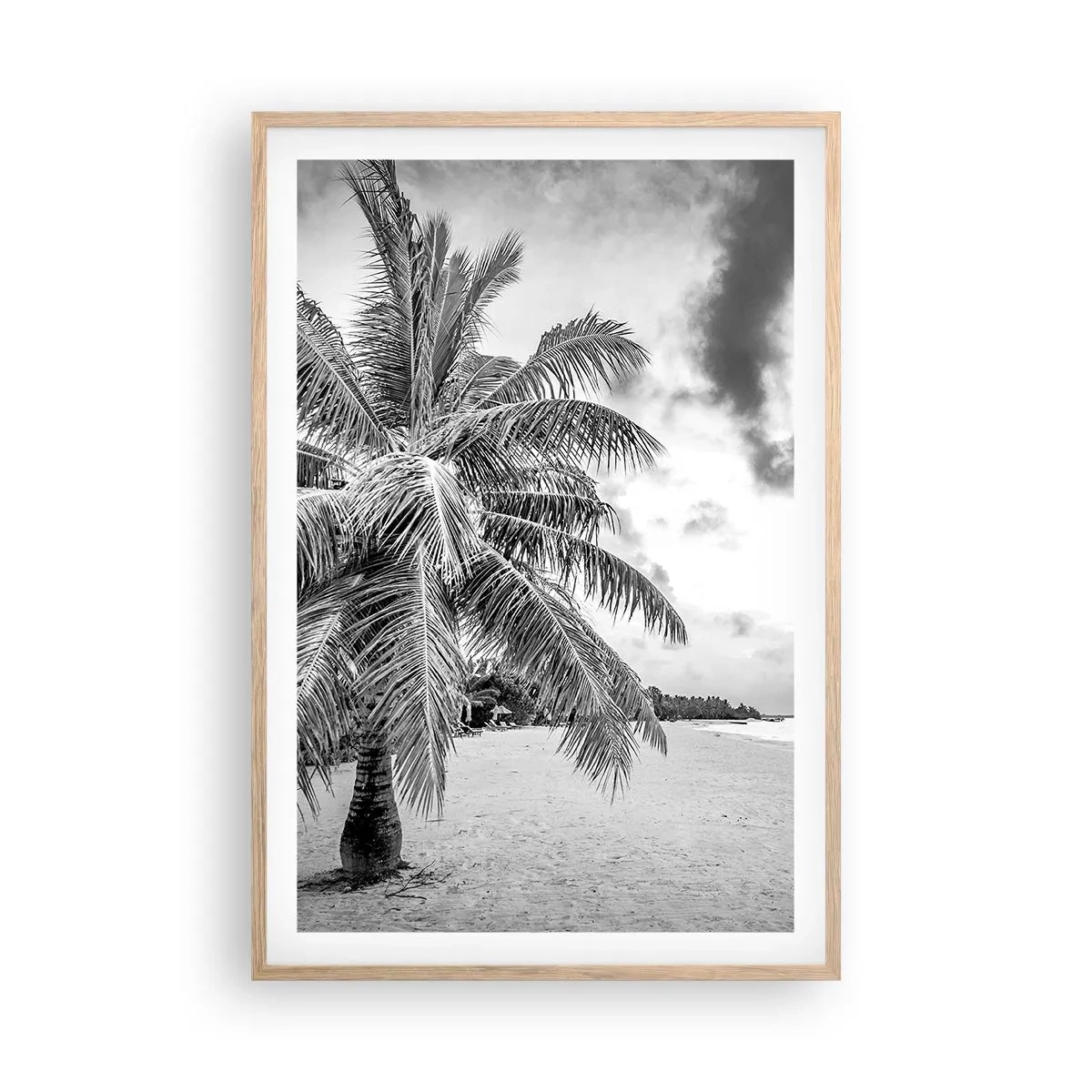 Plakat w ramie jasny dąb - Gdy tęsknisz do samotności… - 61x91 cm