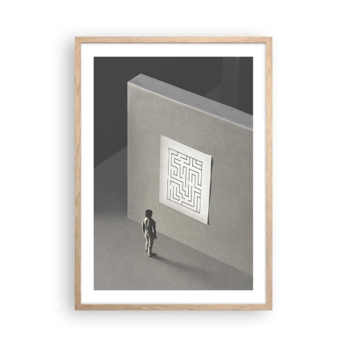 Plakat w ramie jasny dąb - Ale gdzie jestem? - 50x70 cm