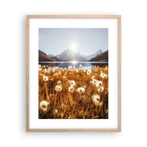 Plakat w ramie jasny dąb - Twardość skał, miękkość traw - 40x50 cm