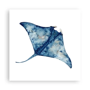 Plakat - Życie w błękicie - 40x40 cm