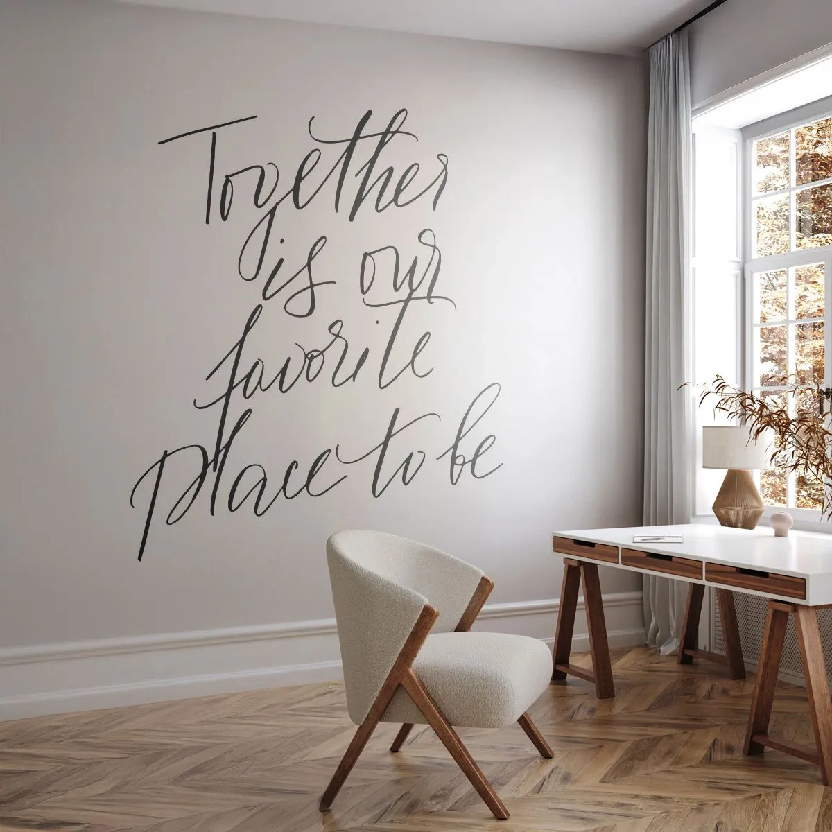 Fototapeta Premium Canvas - Też to czujesz? - Typografia, Afirmacja, Maksyma - 200x140 cm