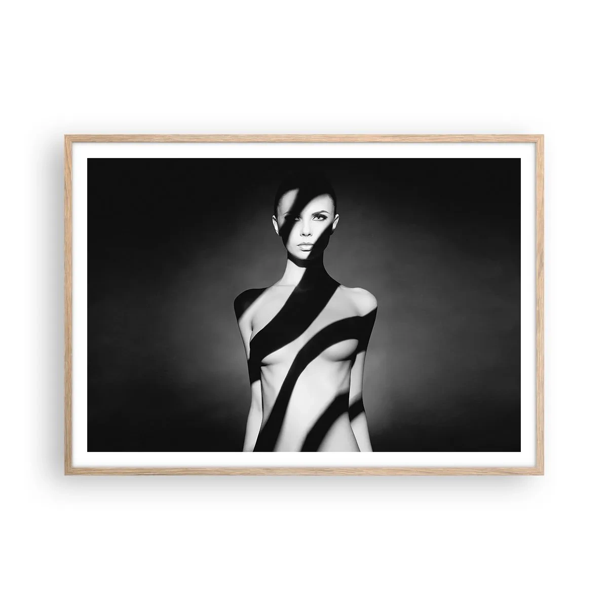 Plakat w ramie jasny dąb - W blasku i w cieniu - 100x70 cm