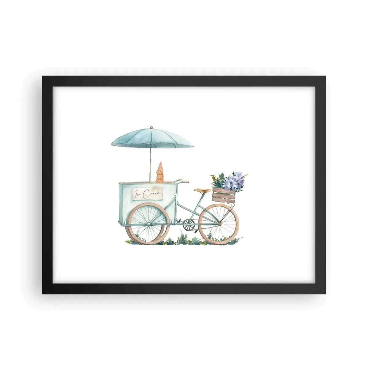 Plakat w czarnej ramie - Słodkie wspomnienie lata - 40x30 cm