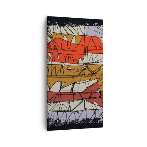 Obraz na płótnie - Kompozycja spontaniczna - 55x100 cm