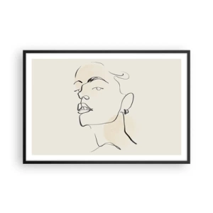 Plakat w czarnej ramie - Dumne spojrzenie - 91x61 cm