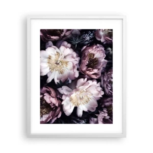 Plakat w białej ramie - Bukiet w dawnym stylu - 40x50 cm