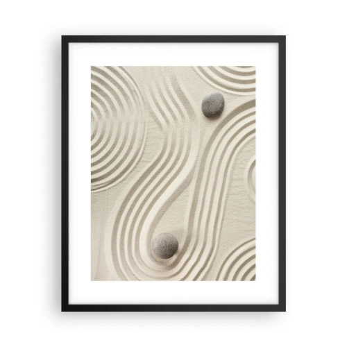 Plakat w czarnej ramie - Dotyk ciepła - 40x50 cm