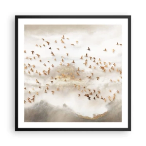 Plakat w czarnej ramie - Już czas… - 60x60 cm