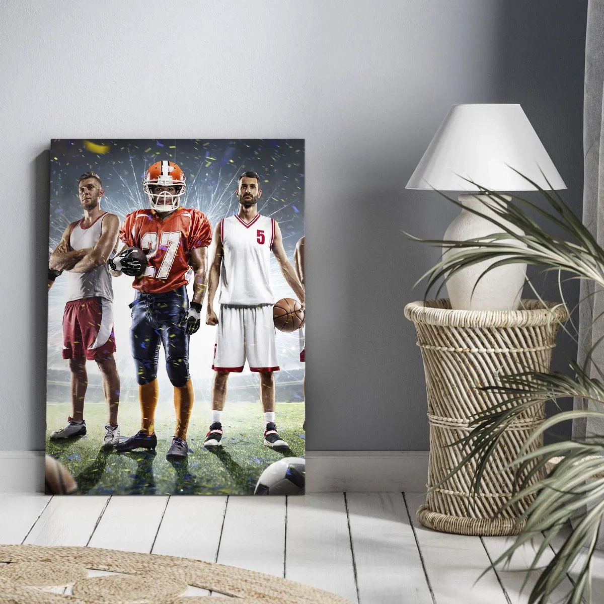Obraz na płótnie - Gladiatorzy boisk - 55x100 cm