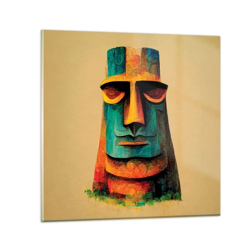 Obraz na szkle - Posągowy, a sympatyczny - 30x30 cm