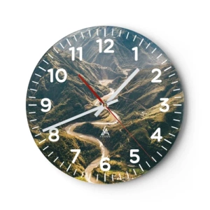 Zegar ścienny - Prosto z serca gór - 40x40 cm