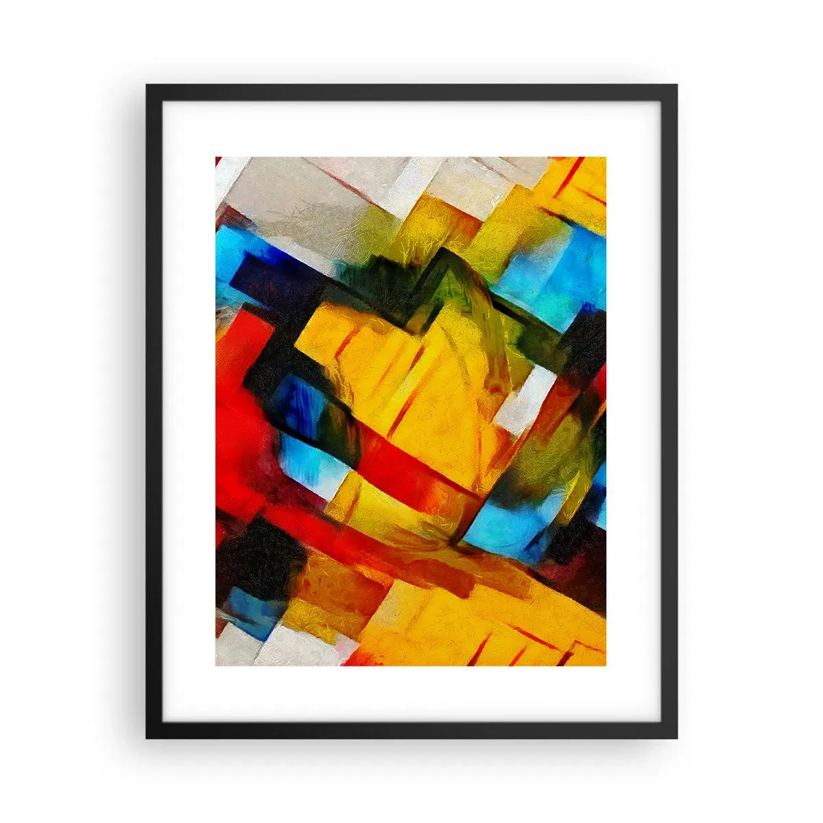 Plakat w czarnej ramie - Różnobarwny przekładaniec - 40x50 cm