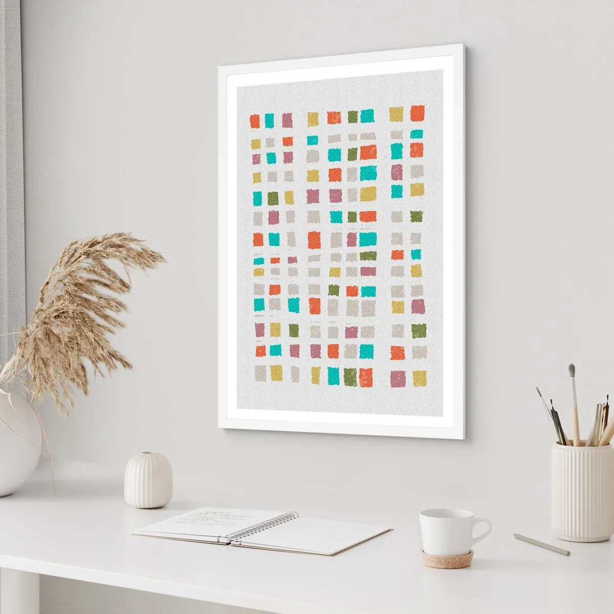 Plakat w białej ramie - Nieznana gra - 30x40 cm