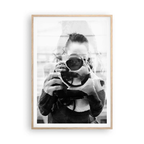 Plakat w ramie jasny dąb - Twórca i tworzywo - 70x100 cm