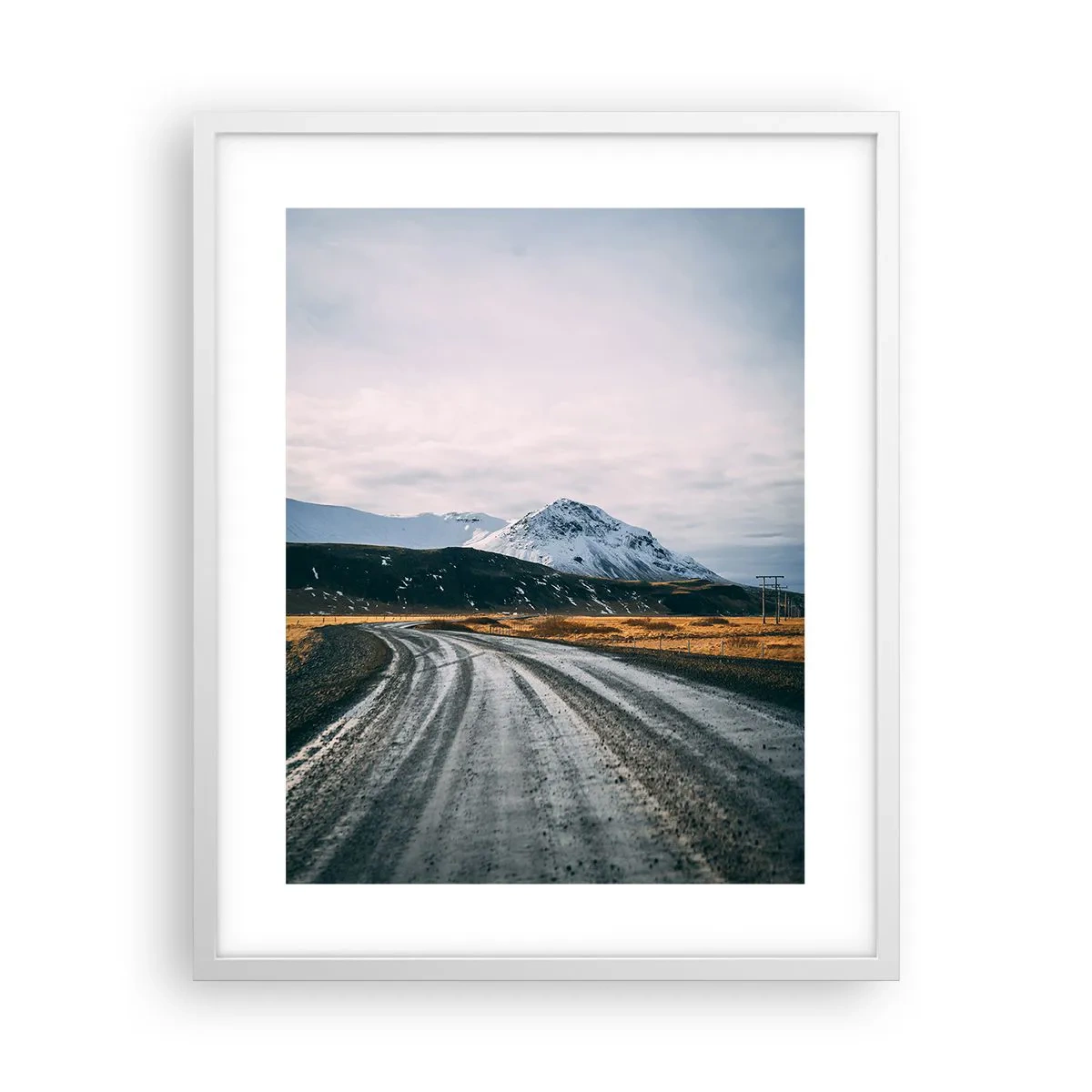Plakat w białej ramie - W islandzkim klimacie - 40x50 cm