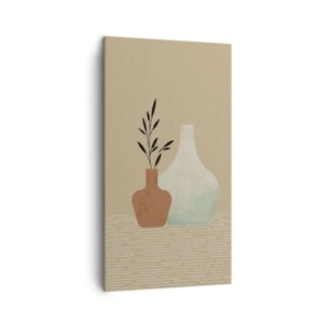 Obraz na płótnie - Wazon i jego idea - 45x80 cm