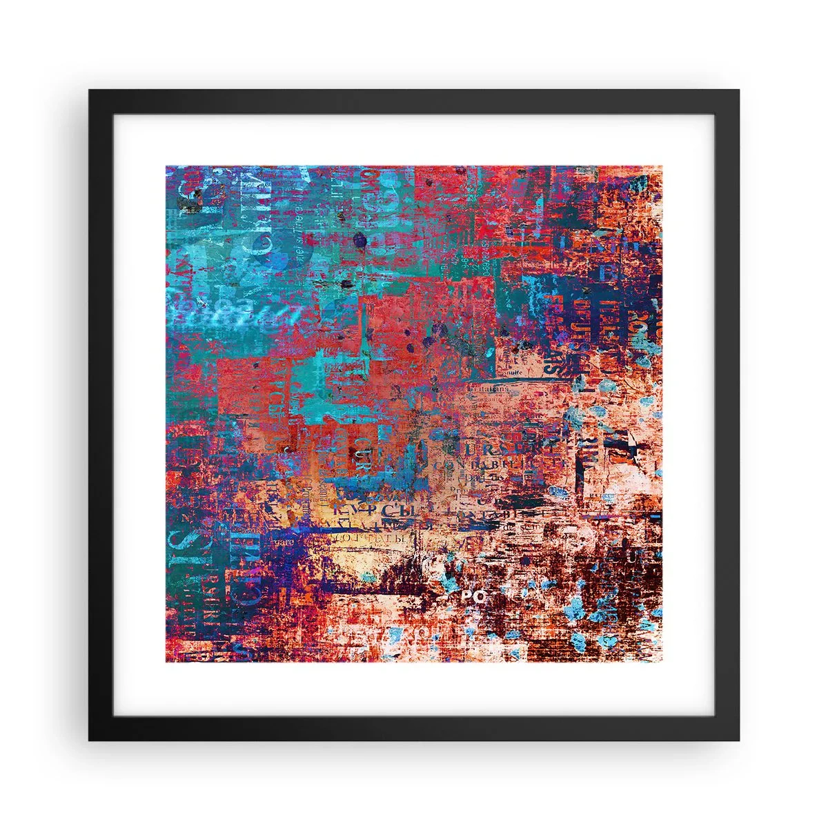 Plakat w czarnej ramie - Pamięć i niepamięć - 40x40 cm