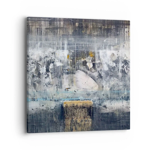 Obraz na płótnie - Jak po lodzie, jak po grudzie - 40x40 cm