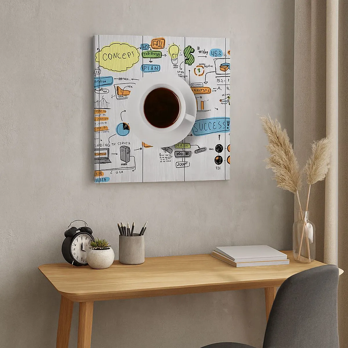 Obraz na płótnie - Czas na przerwę - 30x30 cm