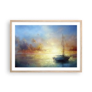 Plakat w ramie jasny dąb - W złotej zatoce - 70x50 cm