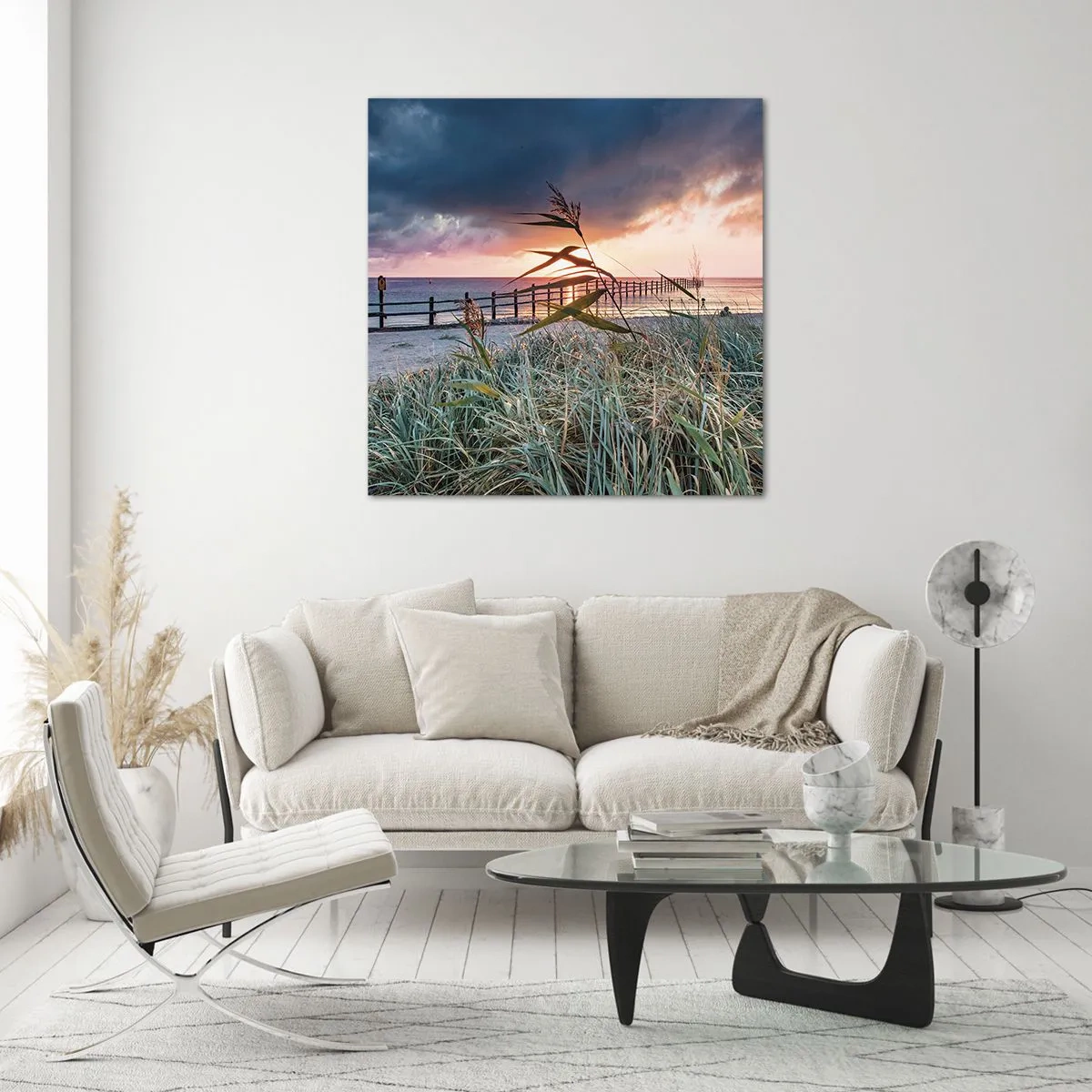 Obraz na szkle - Nie przemija z wiatrem - 60x60 cm