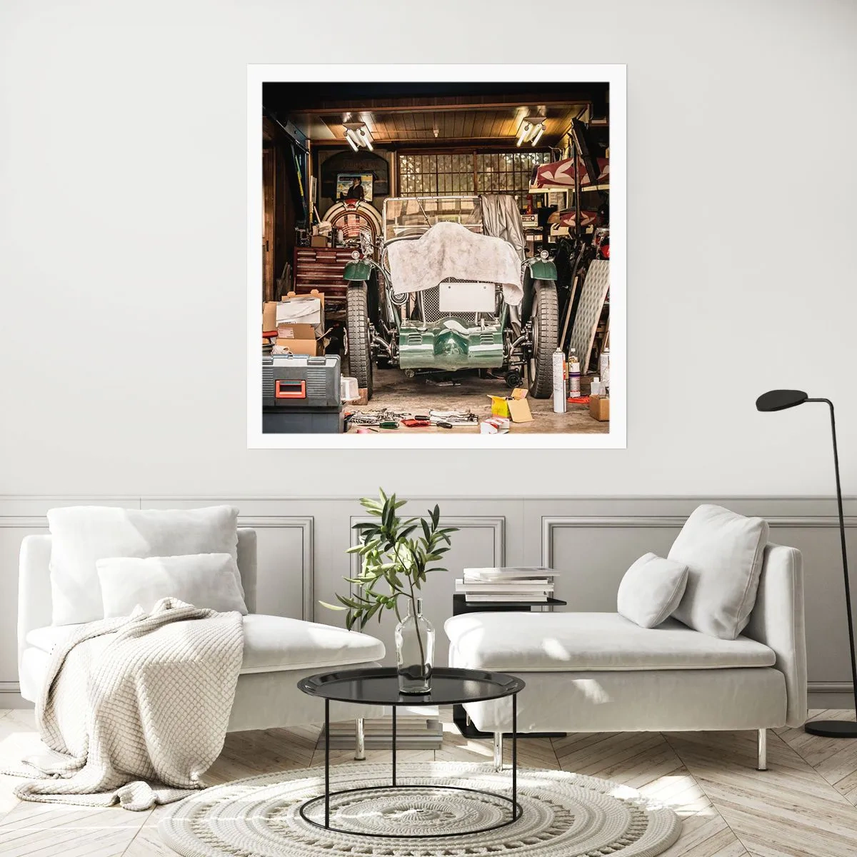 Plakat - Powrót do przeszłości - 40x40 cm