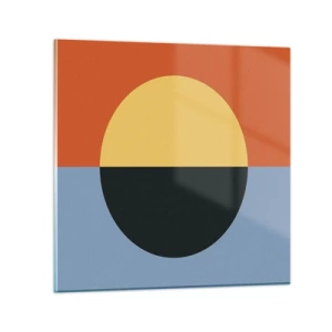 Obraz na szkle - Kompozycja ciepła i chłodu - 70x70 cm