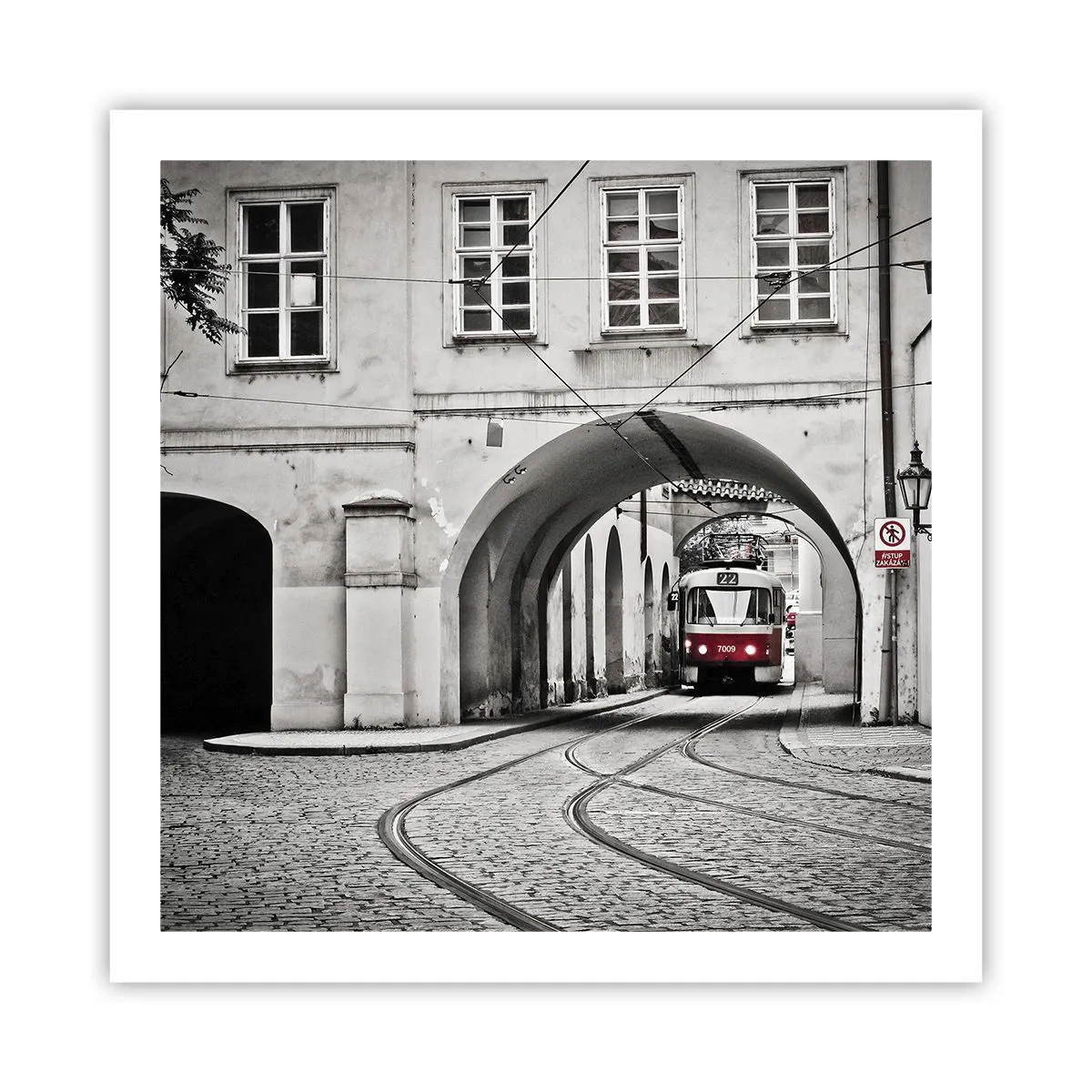 Plakat - Przez miejski labirynt - 60x60 cm