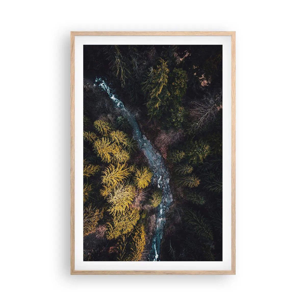 Plakat w ramie jasny dąb - Szybko, coraz szybciej - 61x91 cm