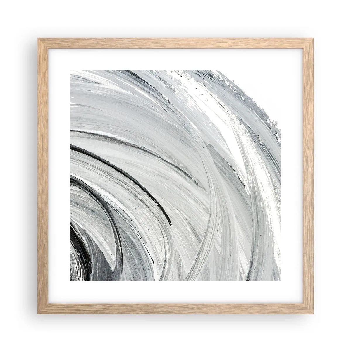 Plakat w ramie jasny dąb - Kompozycja orbitalna - 40x40 cm