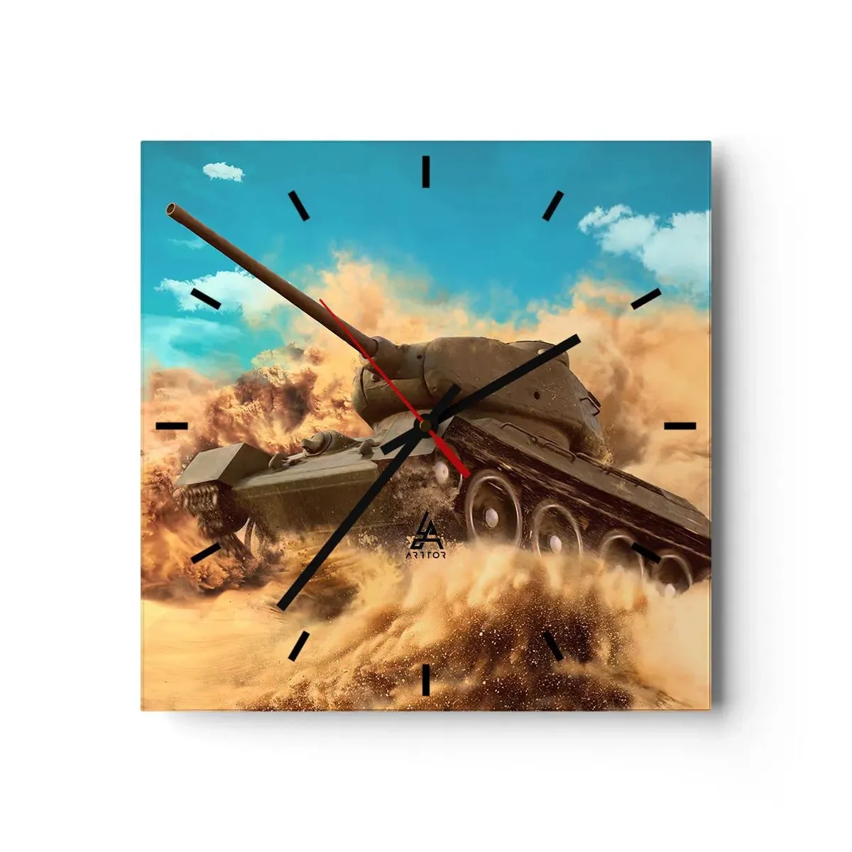 Zegar ścienny - Nie do pokonania - 40x40 cm