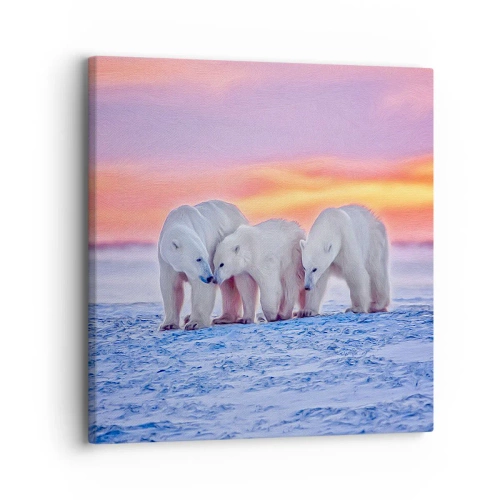 Obraz na płótnie - Wystarczy rodzinne ciepło - 30x30 cm