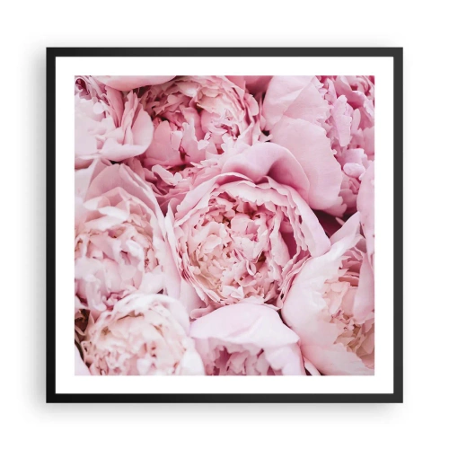 Plakat w czarnej ramie - Przytulone i pachnące - 60x60 cm