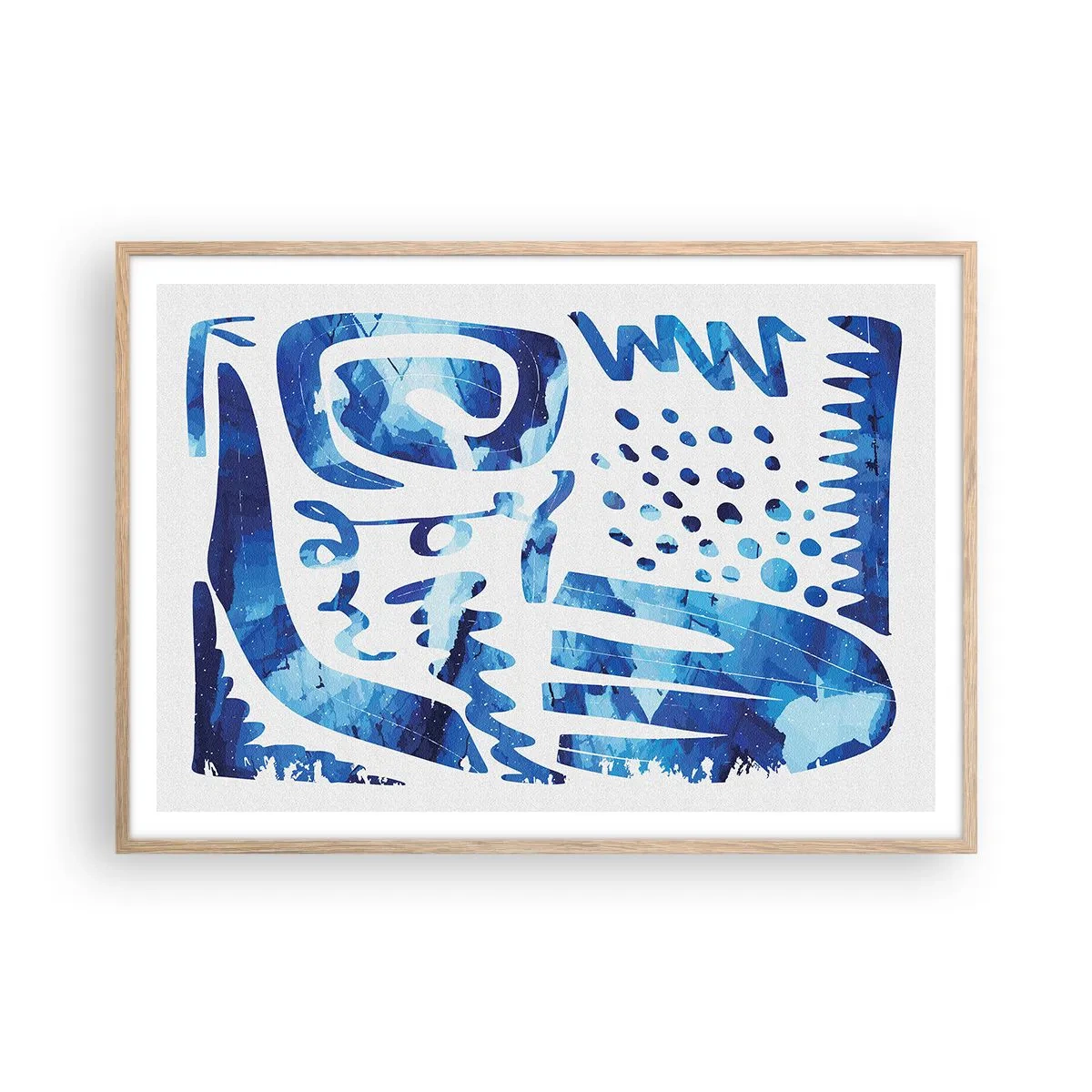 Plakat w ramie jasny dąb - Powrót do korzeni - 100x70 cm