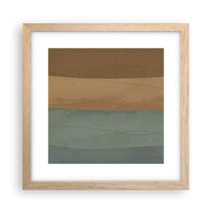 Plakat w ramie jasny dąb - Kompozycja horyzontalna - 30x30 cm