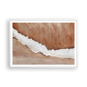 Plakat w białej ramie - W kolorach ziemi - 100x70 cm