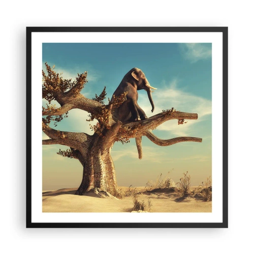 Plakat w czarnej ramie - Nowy punkt widzenia - 60x60 cm