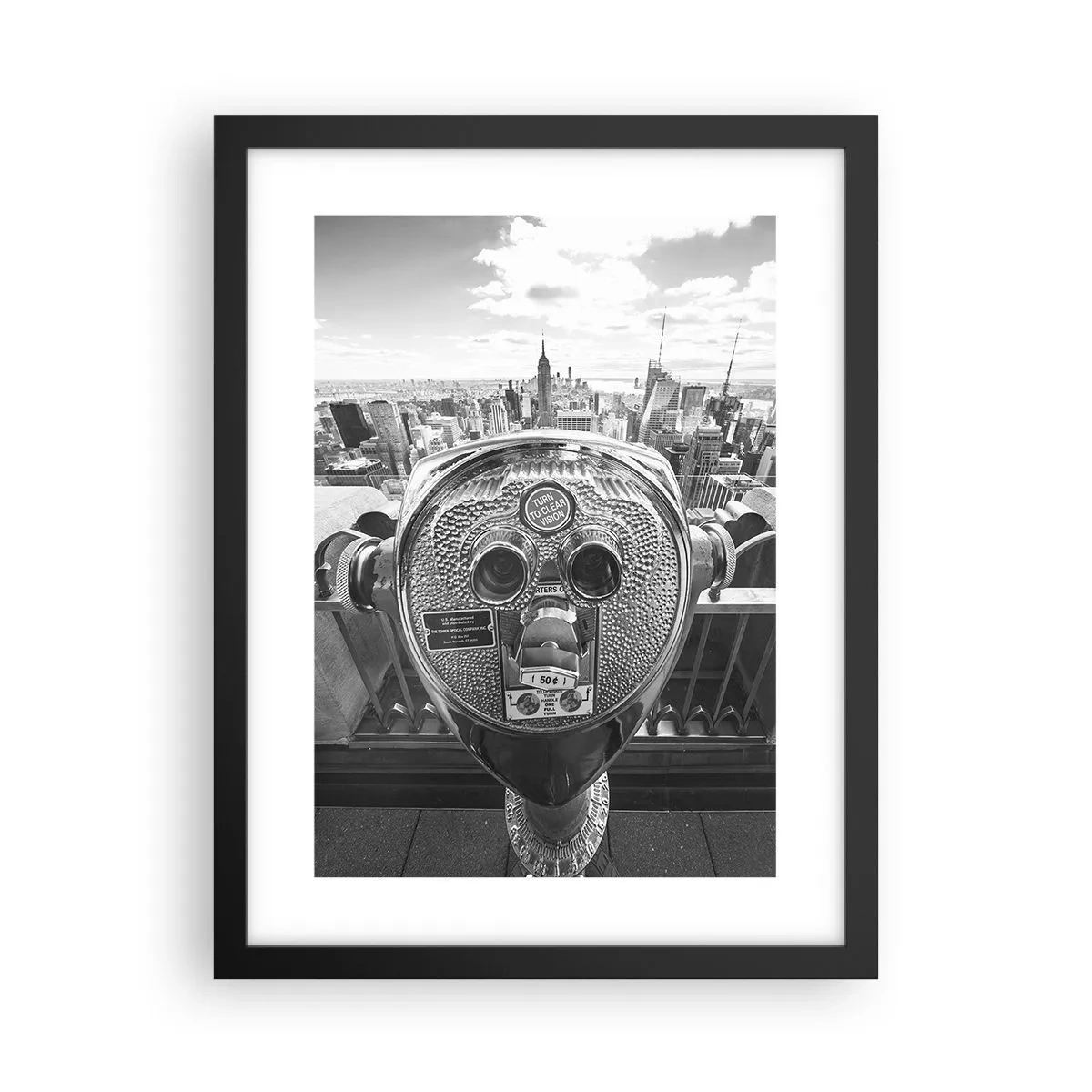 Plakat w czarnej ramie - Miasto nad miastami - 30x40 cm