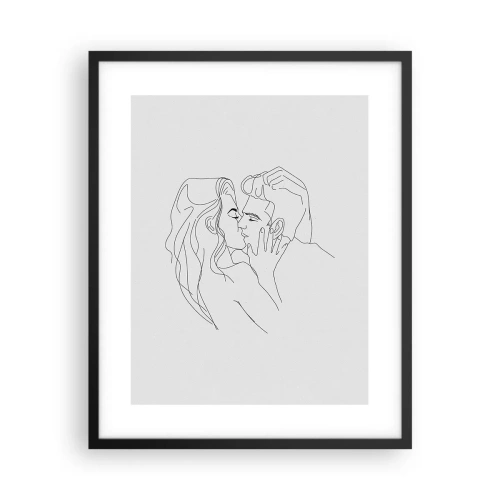 Plakat w czarnej ramie - Tą samą kreską - 40x50 cm