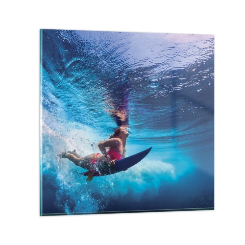 Obraz na szkle - Głębia radości - 50x50 cm