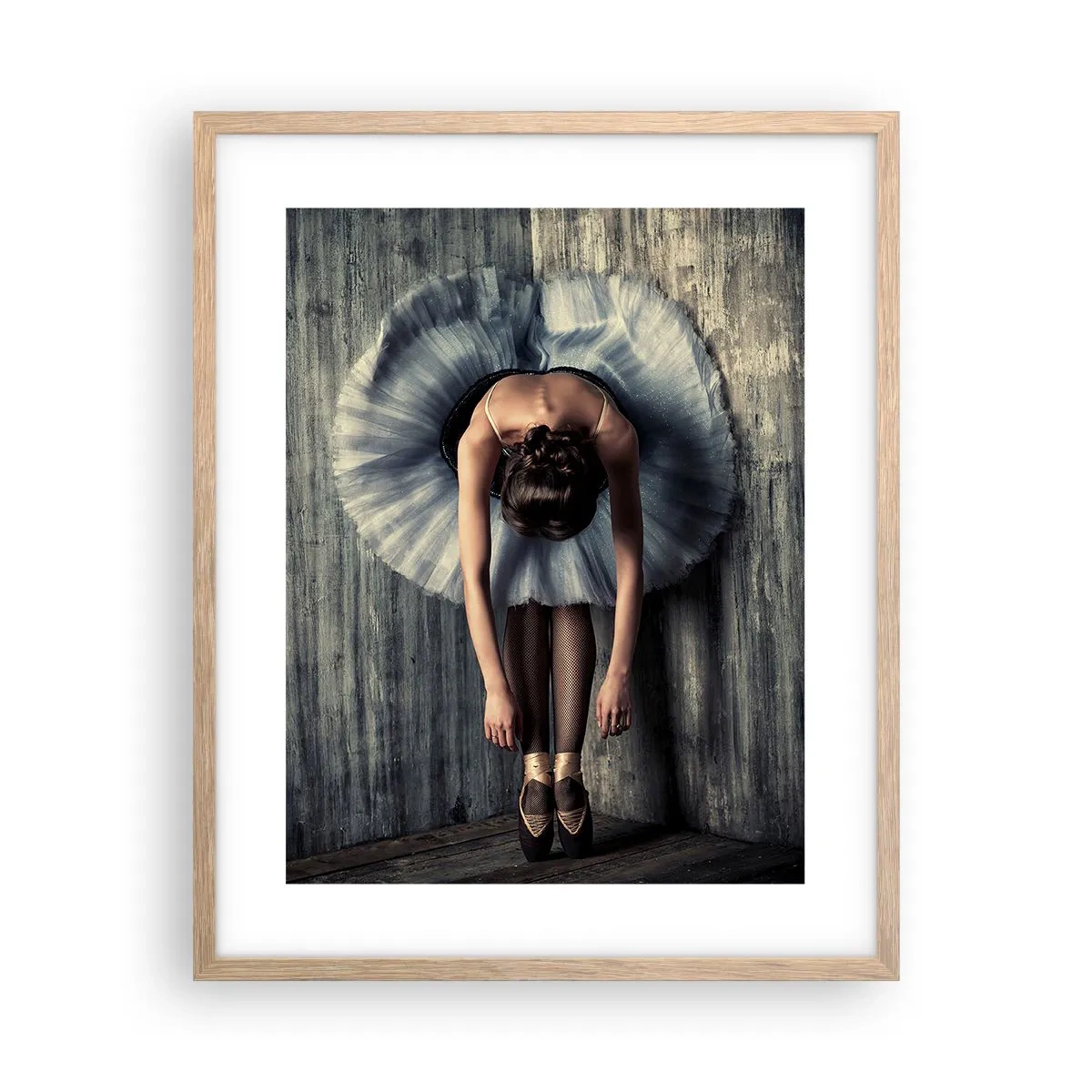 Plakat w ramie jasny dąb - Gdy cichnie muzyka - 40x50 cm