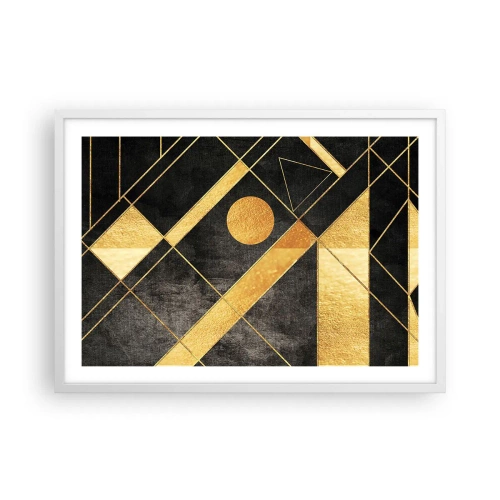 Plakat w białej ramie - Słońce pustyni - 70x50 cm