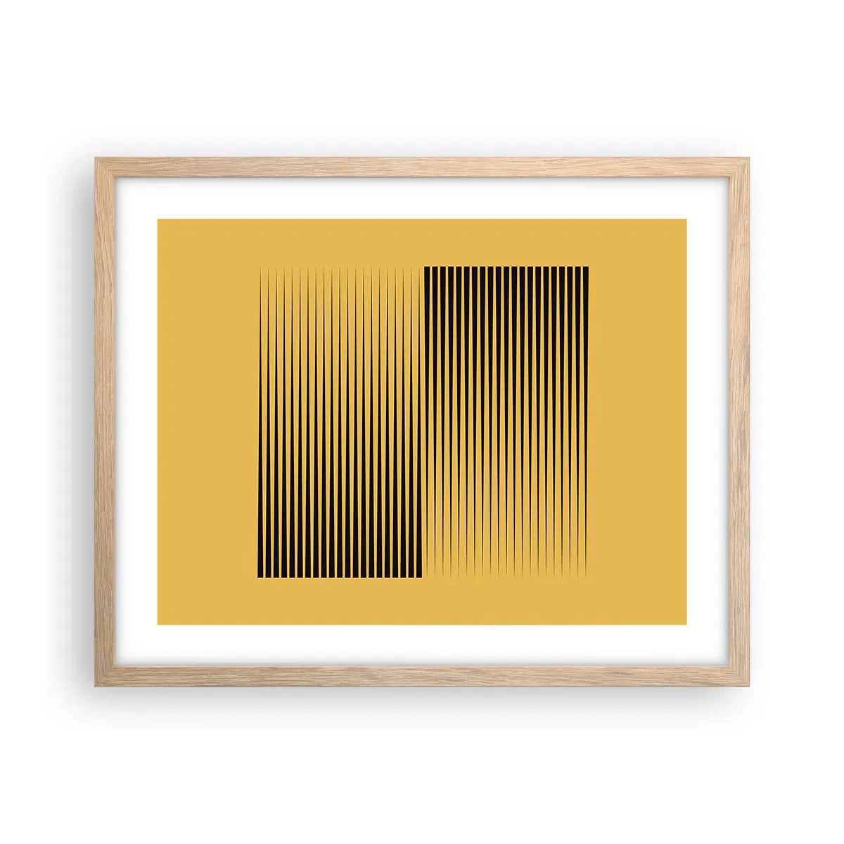 Plakat w ramie jasny dąb - Kwadratura przeciwieństw - 50x40 cm