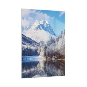 Obraz na szkle - Śnieżna straż - 50x70 cm