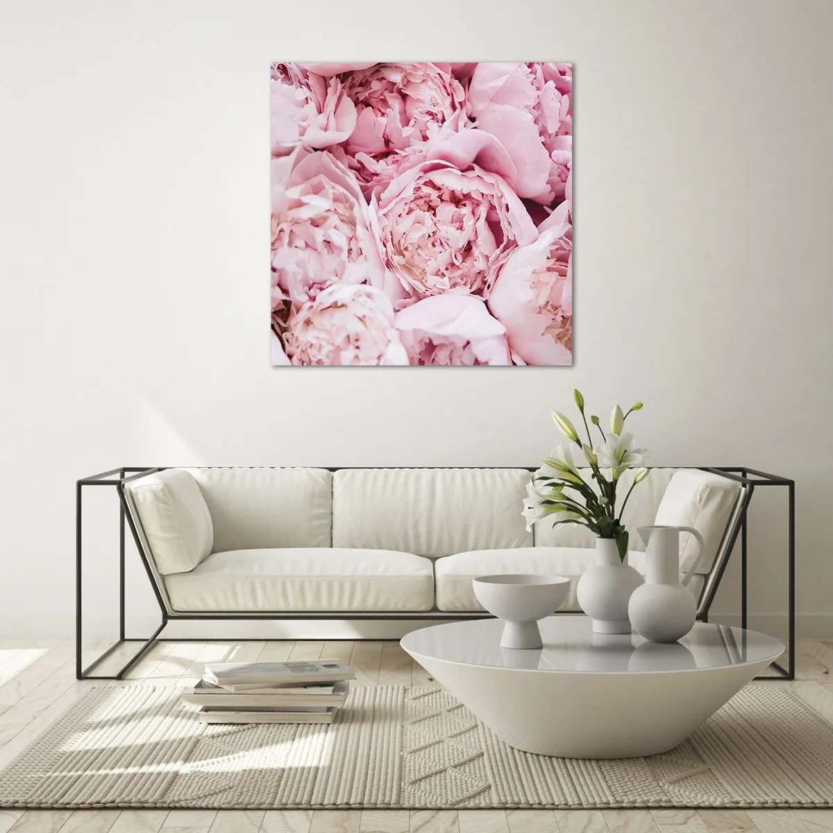 Obraz na szkle - Przytulone i pachnące - 60x60 cm